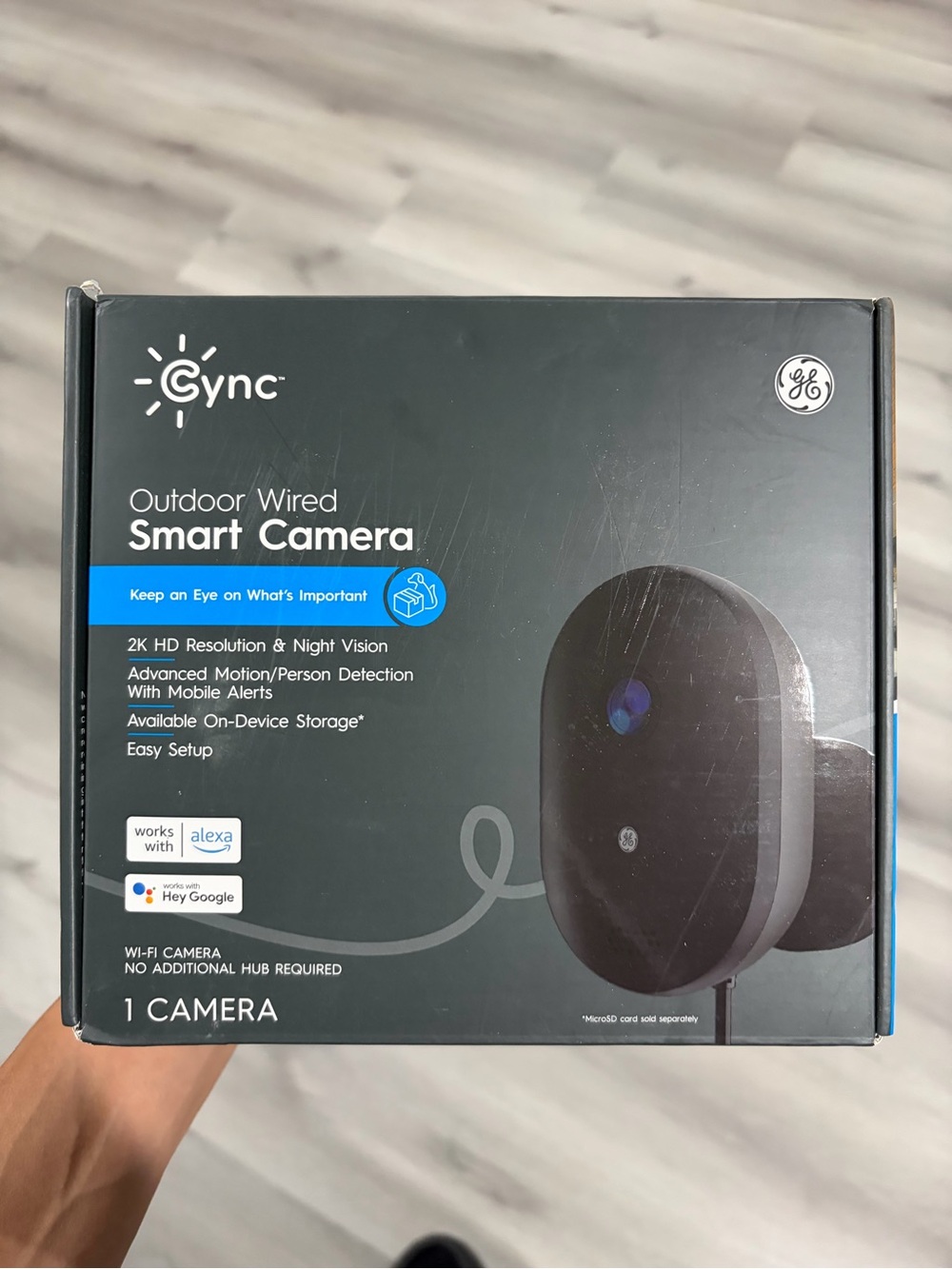 Outdoor Wired Smart Camera - Black